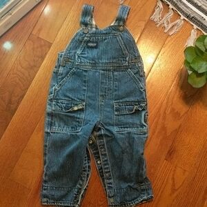 OshKosh B'gosh Denim Overalls Sz 18 mo